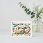 Couture, Quilting, Carte de visite Crochet (Debout devant)