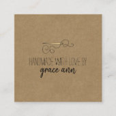 Couture rustique | Needle Kraft Carré Carte de vis (Devant)