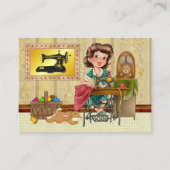 Couture / Seamstress / Carte de visite de mode (Devant)