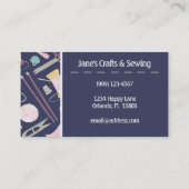 Couture, Tricot, Artisanat, Carte de visite de bro (Dos)