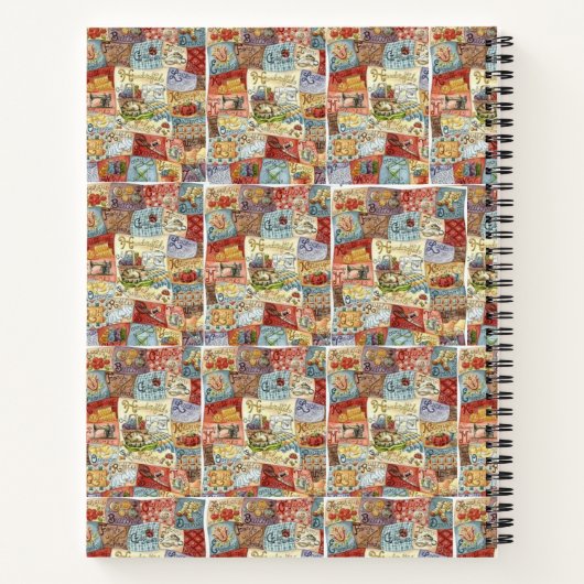 Couture Vintage du Carnet spiral (Dos)