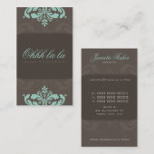 COUTURE VISITEKAARTJE:: couture florish 2AP Visitekaartje (Voorkant / Achterkant)