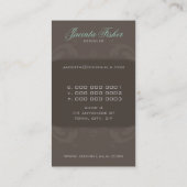 COUTURE VISITEKAARTJE:: couture florish 2AP Visitekaartje (Achterkant)