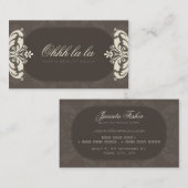 COUTURE VISITEKAARTJE:: couture florish 3L Visitekaartje (Voorkant / Achterkant)
