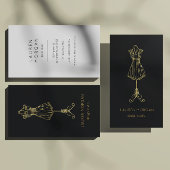 Couture Zwart en Goud Design Studio Visitekaartje