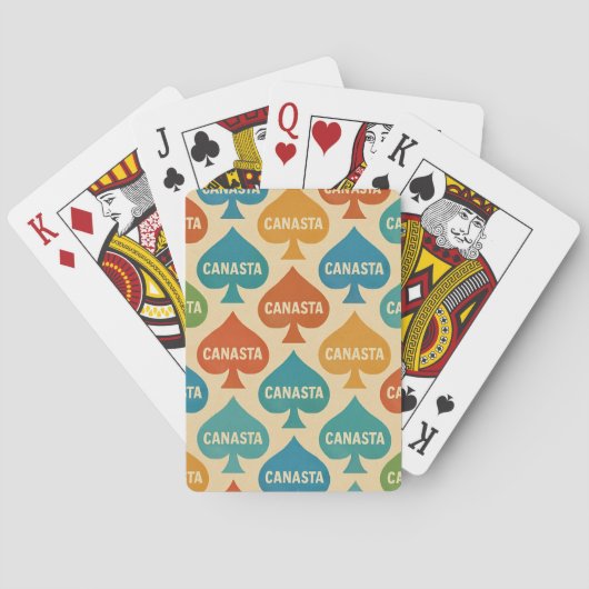 Couvercle Canasta Design Cartes de jeu (dos)