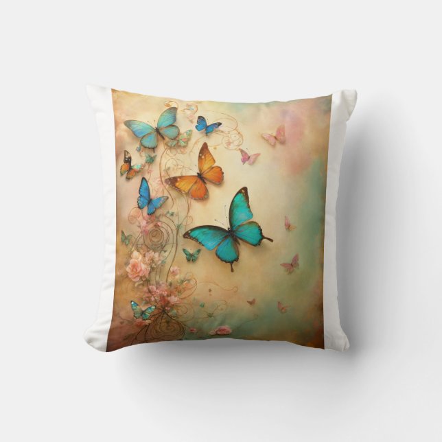 Couvercle coussin avec papillon image (Recto)