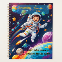 Couvercle de planificateur d'espace pour enfants p