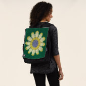 Couvercle de sac à dos - Marguerite en Crochet (Porté)