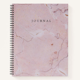 Couvercle en marbre rose moderne Journal monogramm