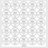 Couvercle Simple de Pot de Cosmétiques Étiquette B (Feuille)