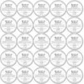 Couvercle Simple de Pot de Cosmétiques Étiquette B (Devant)