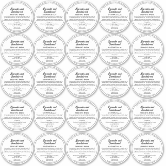 Couvercle Simple de Pot de Cosmétiques Étiquette B (Devant)