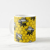 Couvert dans la tasse 2 d'abeilles (Devant gauche)