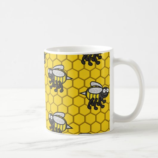 Couvert dans la tasse 2 d'abeilles (Droite)