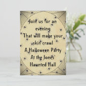 Couvert par les araignées Invitation de fête d'Hal (Debout devant)