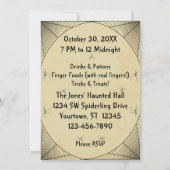 Couvert par les araignées Invitation de fête d'Hal (Dos)