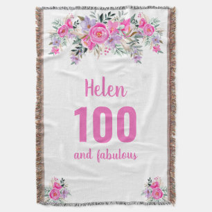 Couverture 100e anniversaire rose floral