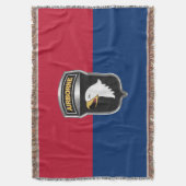 Couverture 101e Div Airborne Iconic Argent Cadre Conçu (devant Vertical)