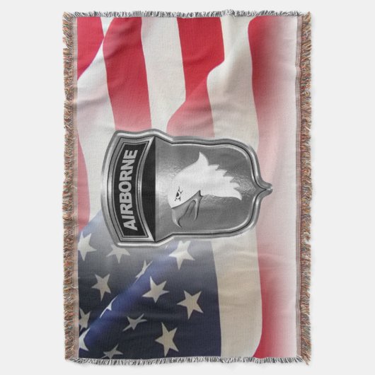 Couverture 101e division aéroportée Patch encadré sur mesure (devant Vertical)