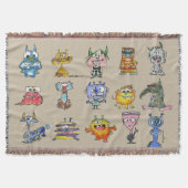 Couverture 15 Monstres Cartoon Jetée Blanche (Devant)