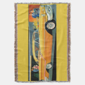 Couverture 1950 golden Rocket 88 Oldsmobile print (devant Vertical)