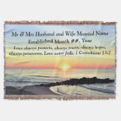 Couverture 1 Corinthiens 13 MARIAGE PERSONNALISÉ BLANKET (Devant)