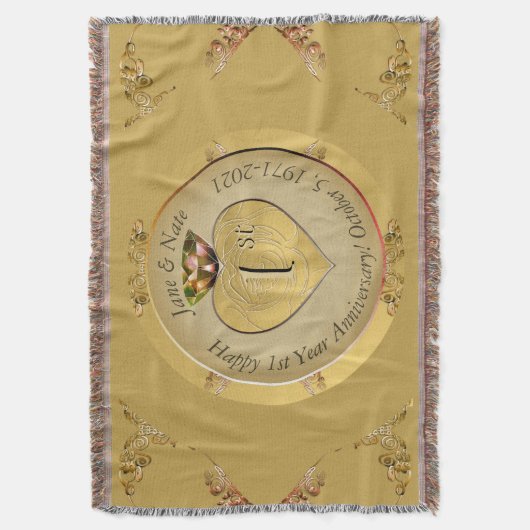 Couverture 1er/50e anniversaire de Mariage Golden (devant Vertical)