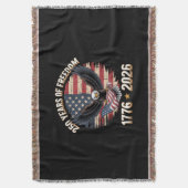 Couverture 250 Years American 250th Anniversary US USA Flag 4 (devant Vertical)