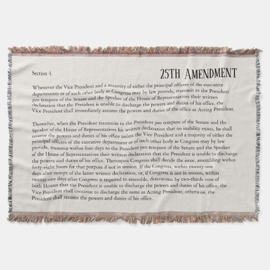 Couverture 25e amendement Constitution Destitution Mise en ac (Devant)