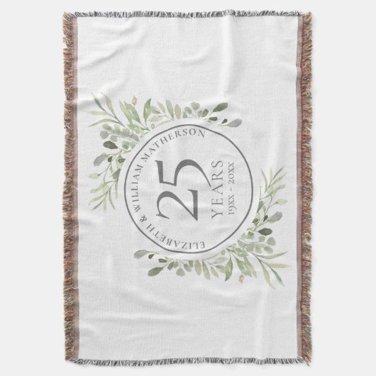 Couverture 25e anniversaire Mariage d'argent verdure (devant Vertical)