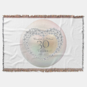 Couverture 30 ans de mariage Chic Perle Cœur