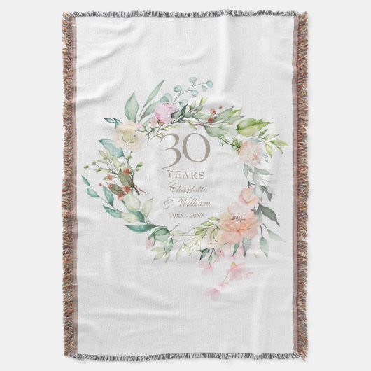 Couverture 30e anniversaire du Mariage Pearl Floral Garland (devant Vertical)