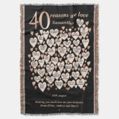 Couverture 40e anniversaire 40 raisons Nous vous aimons (devant Vertical)