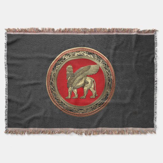 Couverture [410] Lion assyrien ailli - Lamassu d'or (Devant)
