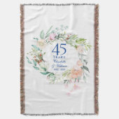 Couverture 45e 65e anniversaire du Mariage Garland floral (devant Vertical)