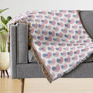 Couverture 4 juillet mignon drapeau américain patriotique