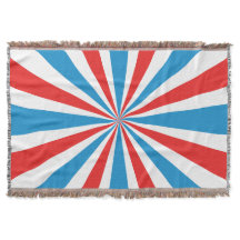 4 juillet Sunburst rouge, blanc et bleu