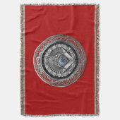 Couverture [500] Master Mason - Carré et Compas Argent (devant Vertical)