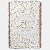 Couverture 50e Anniversaire de Mariage d'or Confetti (devant Vertical)