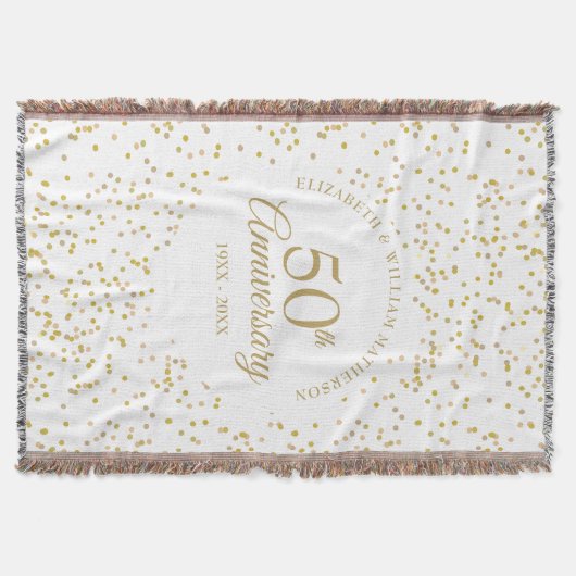 Couverture 50e Anniversaire de Mariage d'or Confetti (Devant)