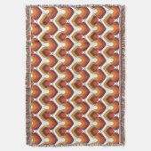 Couverture 70s Bold Retro Modern Motif in Orange & Brown (devant Vertical)