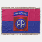 Couverture 82e division aéroportée Patch sur mesure métalliqu (Devant)