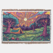 Couverture A camping design throw blanket (Devant)