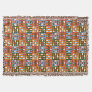 Couverture à damiers Motif de répétition de diamant