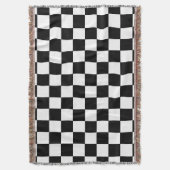 Couverture à damiers noir et blanc (devant Vertical)