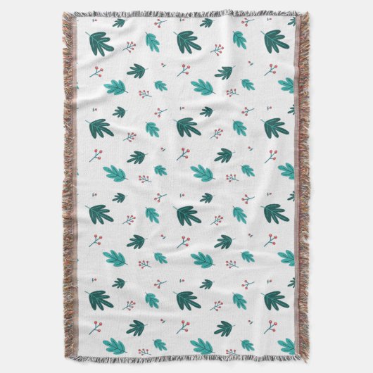 Couverture À feuillage persistant Tree Feuilles et Red Holly (devant Vertical)