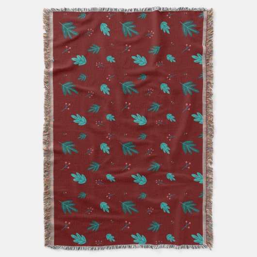 Couverture À feuillage persistant Tree Feuilles et Red Holly (devant Vertical)