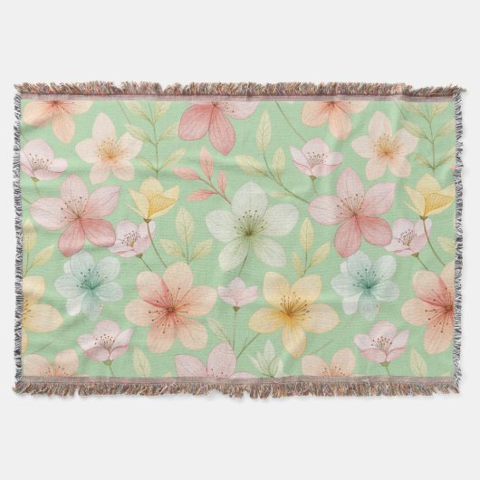 Couverture à jetons floraux à la menthe (Devant)