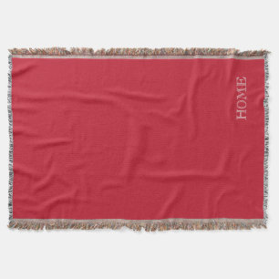 Couverture À LA MAISON rouge foncé profonde soli